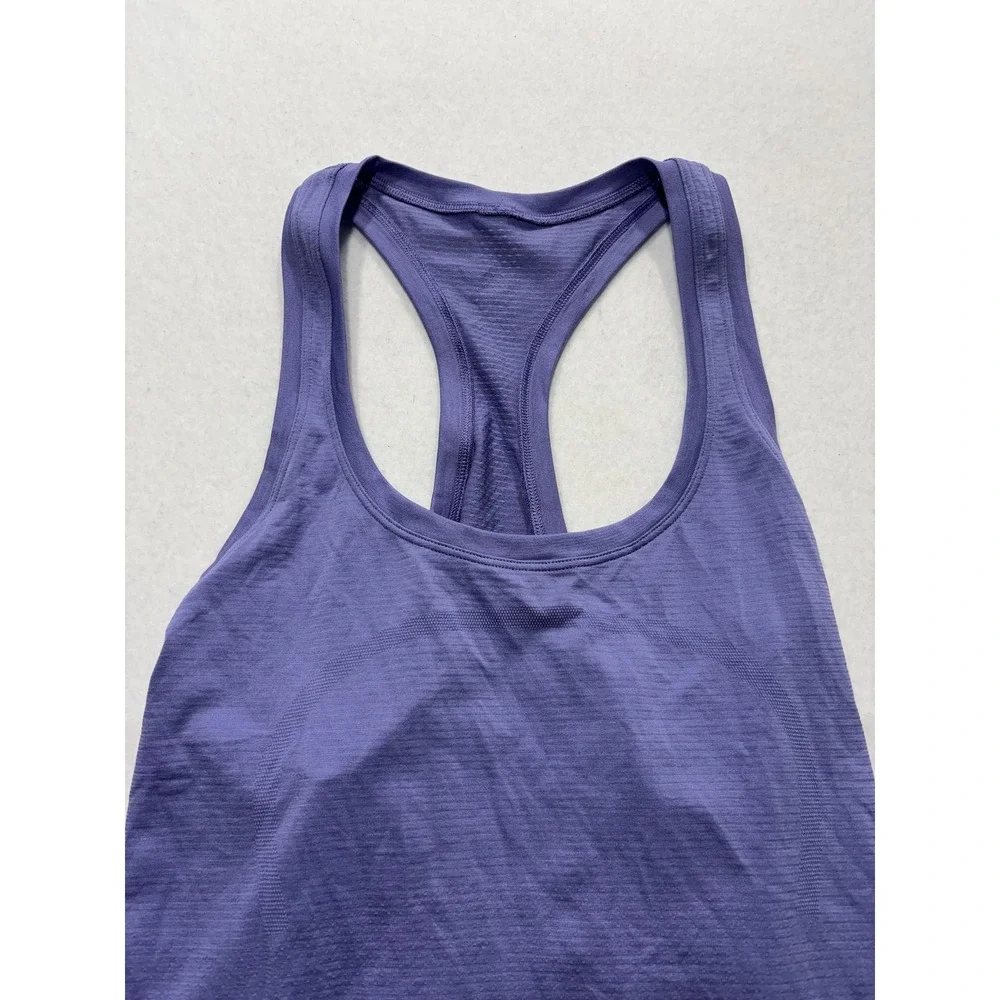 Lululemon Tank Womens Small Purple Racerback Seamless Knit Athletic Top